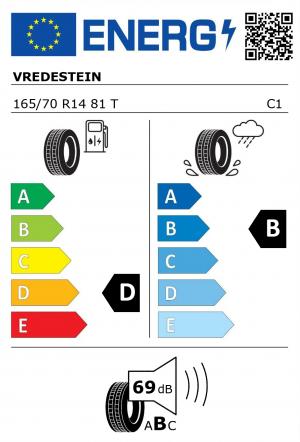 Spotřeba paliva - Přilnavost na mokrém povrchu - Hluk: D - B - 69 db (B)>