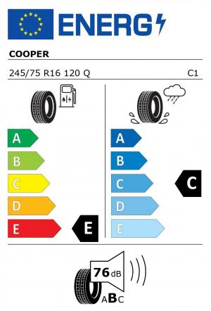 Spotřeba paliva - Přilnavost na mokrém povrchu - Hluk: E - C - 76 db (B)>