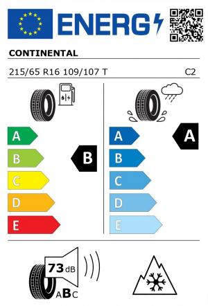 Spotřeba paliva - Přilnavost na mokrém povrchu - Hluk - 3PMSF: B - A - 73 db (B) - ANO>