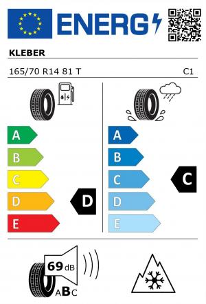 Spotřeba paliva - Přilnavost na mokrém povrchu - Hluk - 3PMSF: D - C - 69 db (B) - ANO>