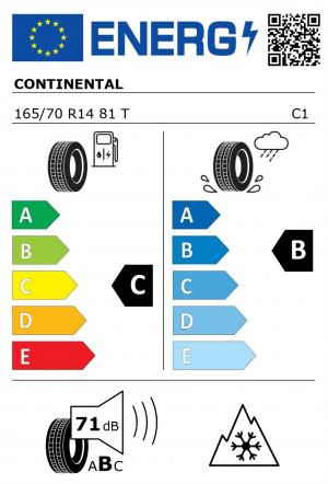 Spotřeba paliva - Přilnavost na mokrém povrchu - Hluk - 3PMSF: C - B - 71 db (B) - ANO>