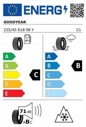 Spotřeba paliva - Přilnavost na mokrém povrchu - Hluk - 3PMSF: C - B - 71 db (B) - ANO>