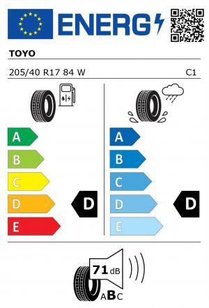 Spotřeba paliva - Přilnavost na mokrém povrchu - Hluk: D - D - 71 db (B)>