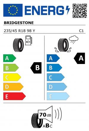 Spotřeba paliva - Přilnavost na mokrém povrchu - Hluk: B - A - 70 db (B)>
