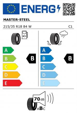 Spotřeba paliva - Přilnavost na mokrém povrchu - Hluk: B - B - 70 db (B)>