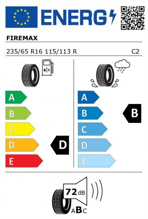 Spotřeba paliva - Přilnavost na mokrém povrchu - Hluk: D - B - 72 db (B)>