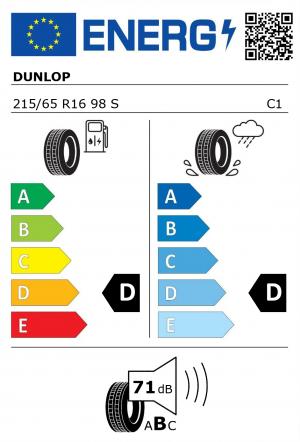 Spotřeba paliva - Přilnavost na mokrém povrchu - Hluk: C - D - 70 db (B)>